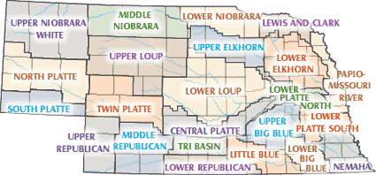 Natural Resources Districts Map